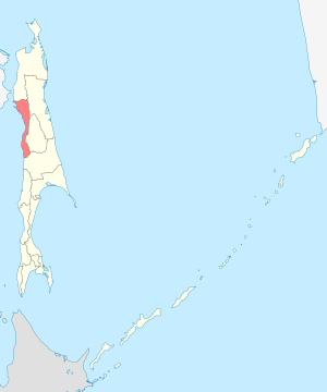 Александровск-Сахалинский район на карте