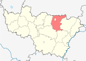 Ковровский район на карте