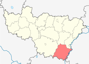 Меленковский район на карте