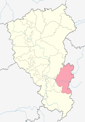 Междуреченский муниципальный округ на карте