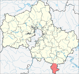 Серебряно-Прудский район на карте