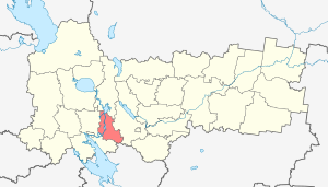 Шекснинский район на карте