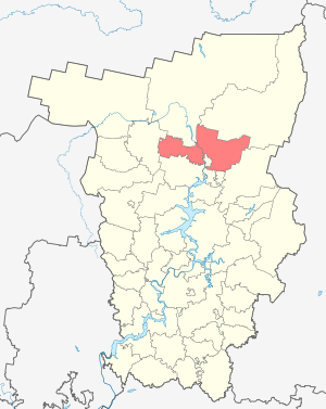 Соликамский район на карте
