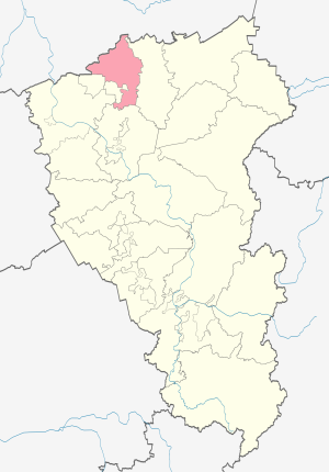 Яйский район Яйский муниципальный округ на карте