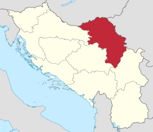 Дунайская бановина на карте