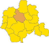 Положение Лемго на карте района Липпе