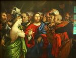 Lorenzo Lotto - The adulterous woman - Louvre.JPG