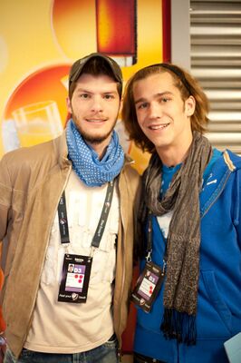 Лукас Йоркас (слева) и Амори Вассили, Евровидение-2011