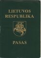 Литовский паспорт 1992—2002 года.