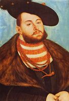 Иоганн Фридрих Великодушный. Портрет работы Лукаса Кранаха Старшего. 1531 год.