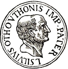Гравюра Луция Сальвия Отона из сборника Promptuarii Iconum Insigniorum Гийома Руйе.