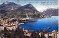 Открытка 1914 года с видом на Лугано и Монте-Бре
