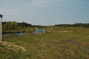 Река Льва у деревни Ольманы, Беларусь