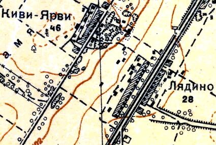 План деревни Лядино. 1931 год