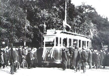 Первый рейс сухопутного трамвая Санкт-Петербурга, 1907 год