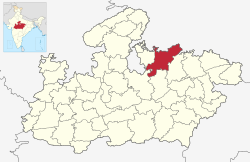 Чхатарпур на карте