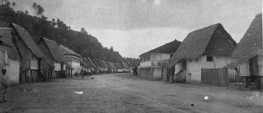Центральная улица Хагатны в конце XIX века