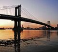 Манхэттенский мост вечером