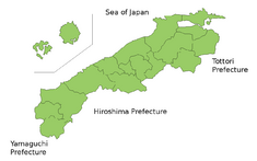 Карта префектуры Симане
