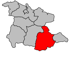 Кантон на карте департамента Арьеж