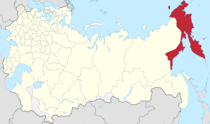 Камчатская область на карте