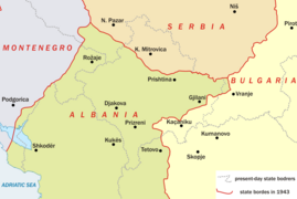 Раздел Косова и Метохии во Второй мировой войне