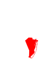 Округ Ошен на карте штата.