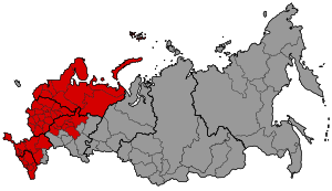 Map of Russia - Moscow time zone.svg