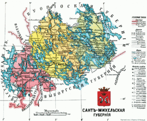 Санкт-Михельская губерния на карте