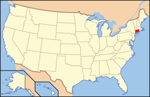 Округ Толланд, штат Коннектикут на карте
