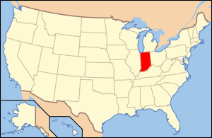 Округ Касс, штат Индиана на карте