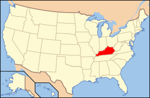 Округ Криттенден, штат Кентукки на карте