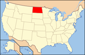 Округ Боттино, штат Северная Дакота на карте