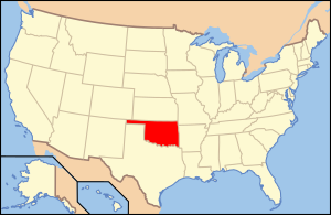 Округ Кей, штат Оклахома на карте