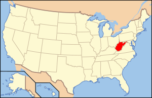 Округ Ритчи, штат Западная Виргиния на карте