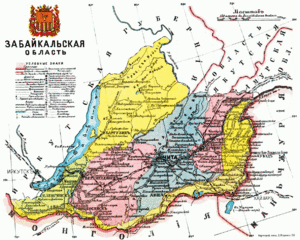 Забайкальская область на карте