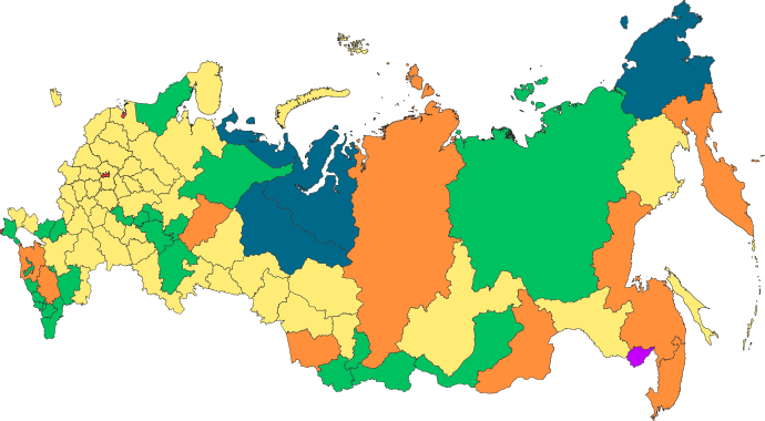 Map of federal subjects of Russia (2022).svg