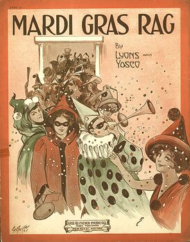 Плакат «Mardi Gras Rag». 1914