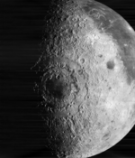 Фотография Моря Восточного, сделанная КА «Лунар орбитер-4», 1967