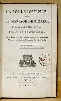 Титульный лист первого издания 1785 г.