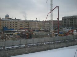 Строительство Второй сцены Мариинского театра. 2009 год