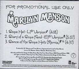 Обложка сингла Marilyn Manson «Dope Hat» (1995)