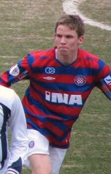 Томасов в игре за «Хайдук», 2010