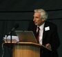 Martin Rees delivering a lecture at Jodrell Bank