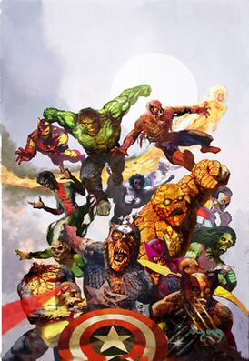 Обложка тома Marvel Zombies Художник Артур Суйдем