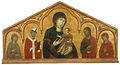 Мадонна с младенцем и четверо святых. ок. 1285г, Музей Брукс, Мемфис