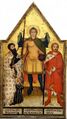 Архангел Михаил со св. Варфоломеем и Юлианом. ок. 1360г. Галерея Академии, Флоренция