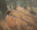 Макс Флейшер Обнажённые на солнечной лесной поляне (1898)