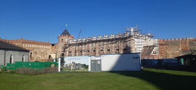 Дворец Меджибожского замка. Реставрация, состояние на май 2022 г.