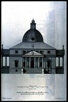Мереворт-Касл в графстве Кент, в подражание вилле Ротонда Палладио. 1722—1725. Архитектор К. Кэмпбелл. Гравюра издания «Британский Витрувий»